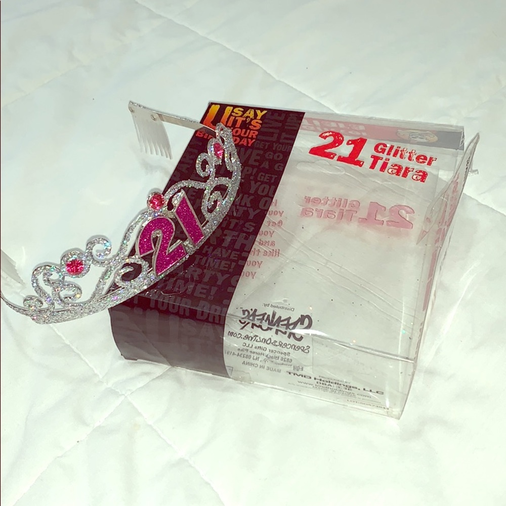 21st Birthday Glitter Tiara